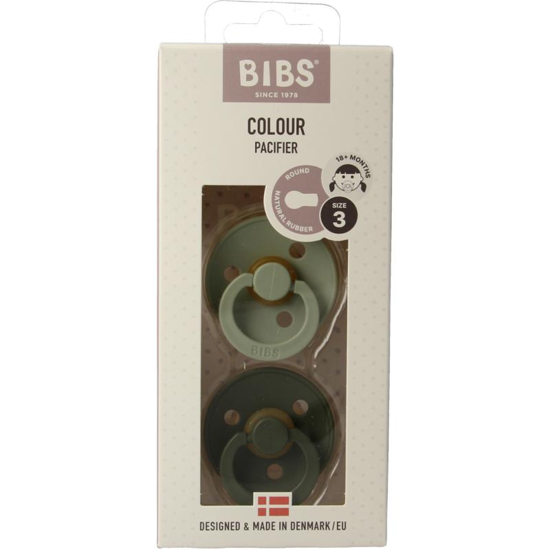Bibs Fopspeen Maat 3 Sagehunter Green 2 Pack