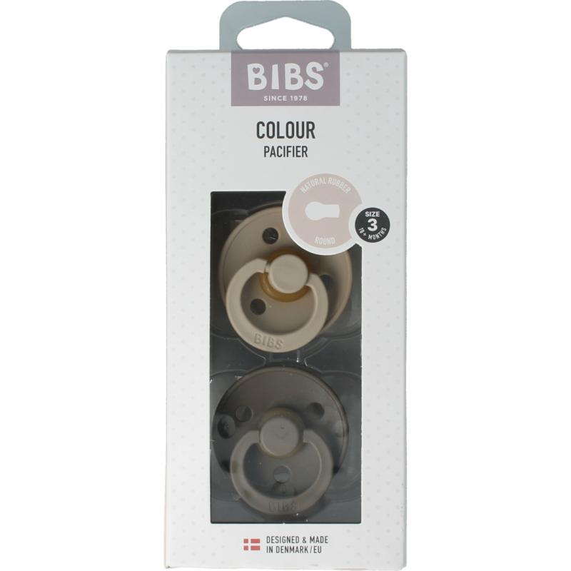 Bibs Fopspeen Maat 3 Vanilladark Oak 2 Pack