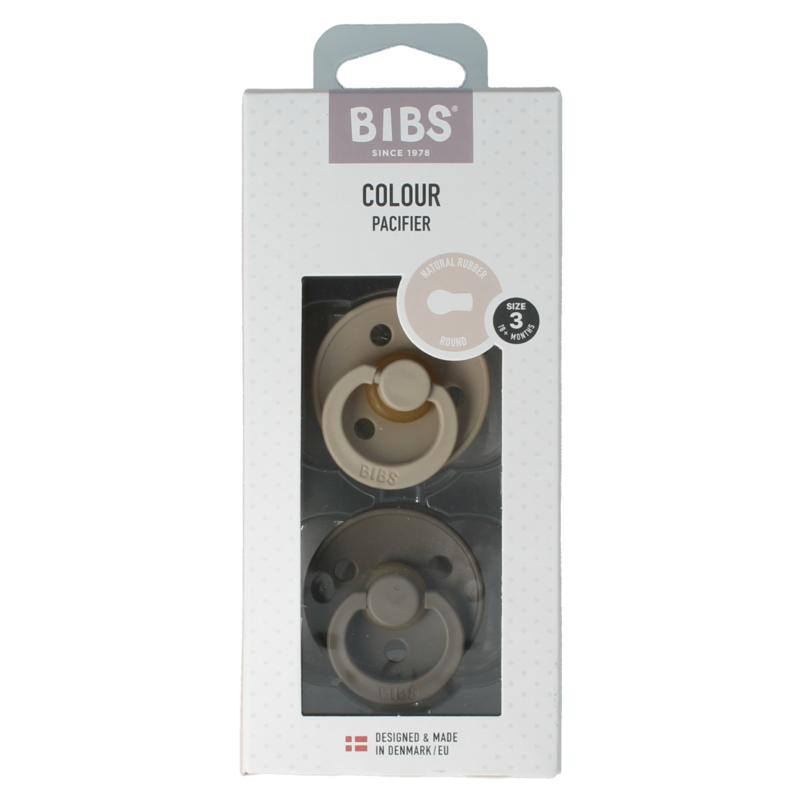 Bibs Fopspeen Maat 3 Vanilladark Oak 2 Pack