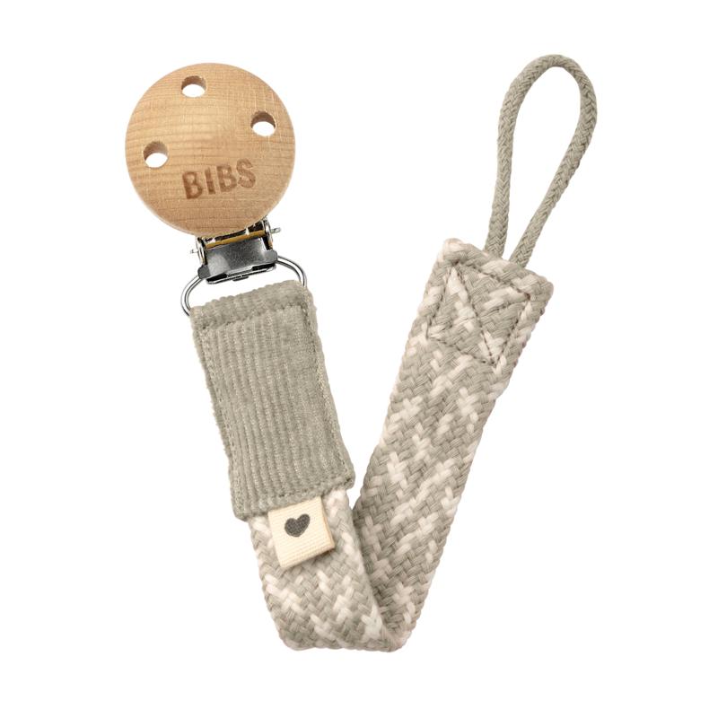 Bibs Pacifier Clip Sandivory