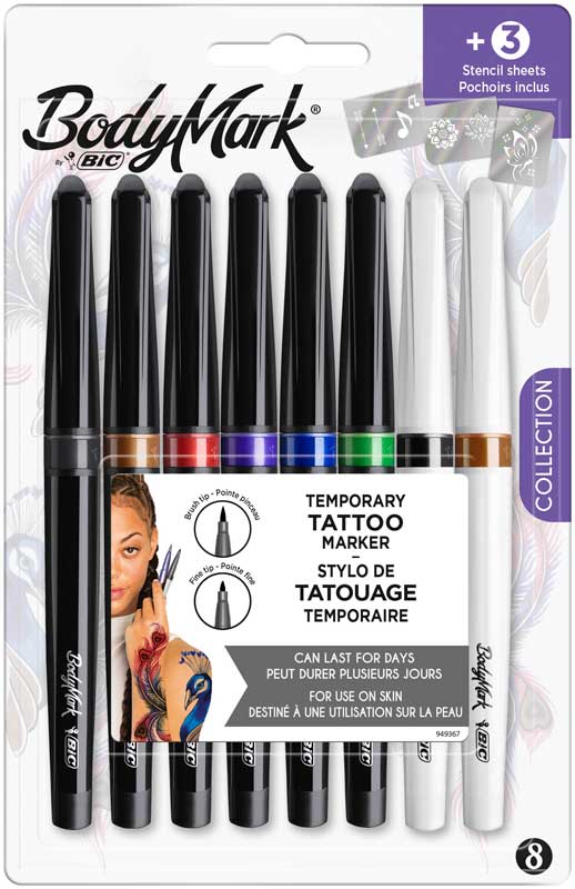 Bic Tattoo Marker Fine 8+3