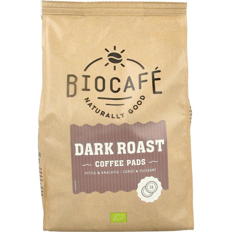 Biocafe Coffee Pads Dark Roast Bio