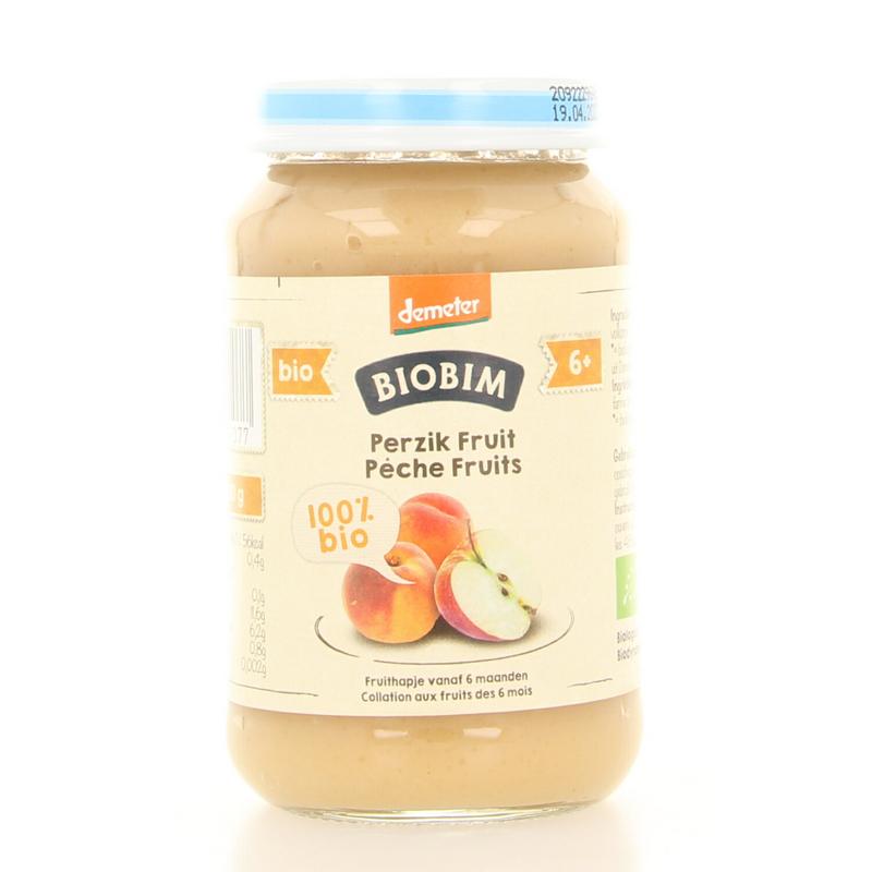 Biobim Perzik Fruit 6 Maanden Demeter Bio