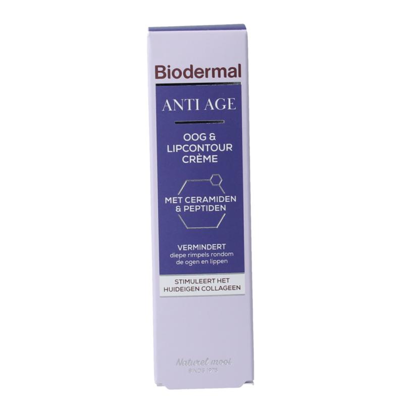 Biodermal Anti Age Oog- En Lipcontour Creme