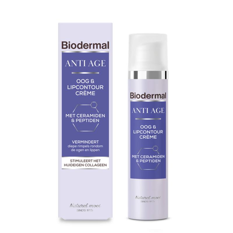 Biodermal Anti Age Oog- En Lipcontour Creme