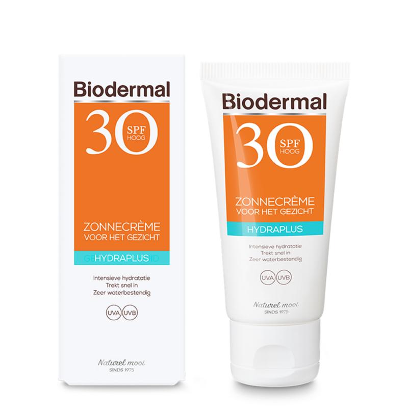 Biodermal Zonnecreme Gezicht Hydraplus Spf30