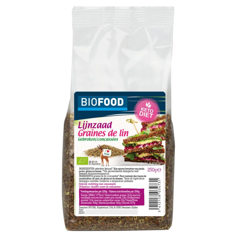 Biofood Lijnzaad Gebroken Bio