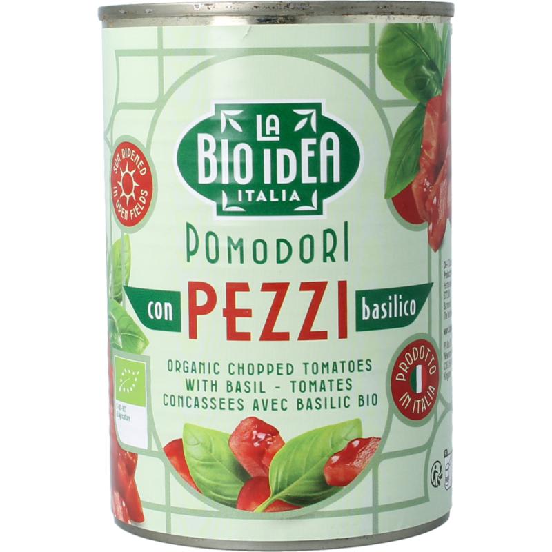 Bioidea Tomatenstukjes Basilicum Bio