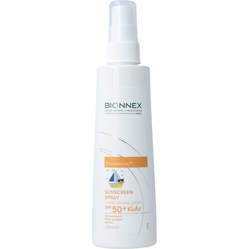 Bionnex Preventiva Sunscreen Cream Spray Kids Spf50+