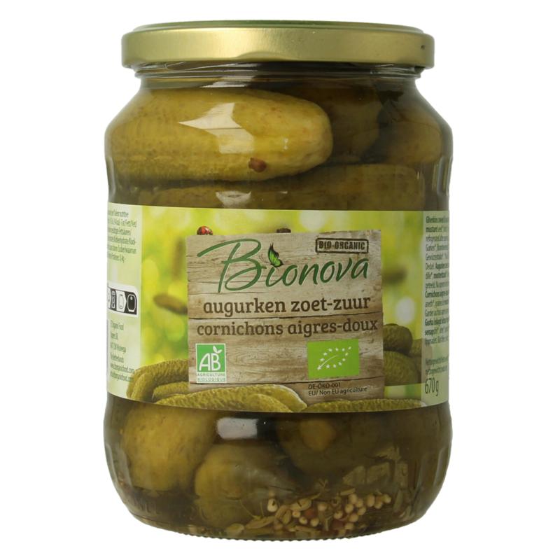 Bionova Augurken Zoet Zuur Bio