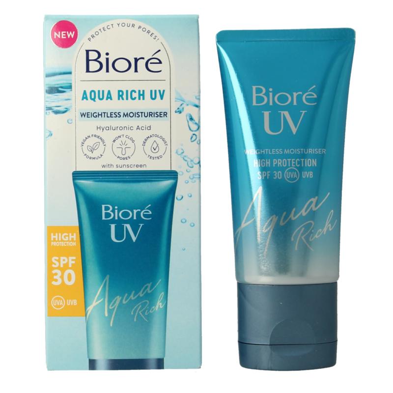 Biore Aqua Moisturiser Rich Weightless Spf30 Uv