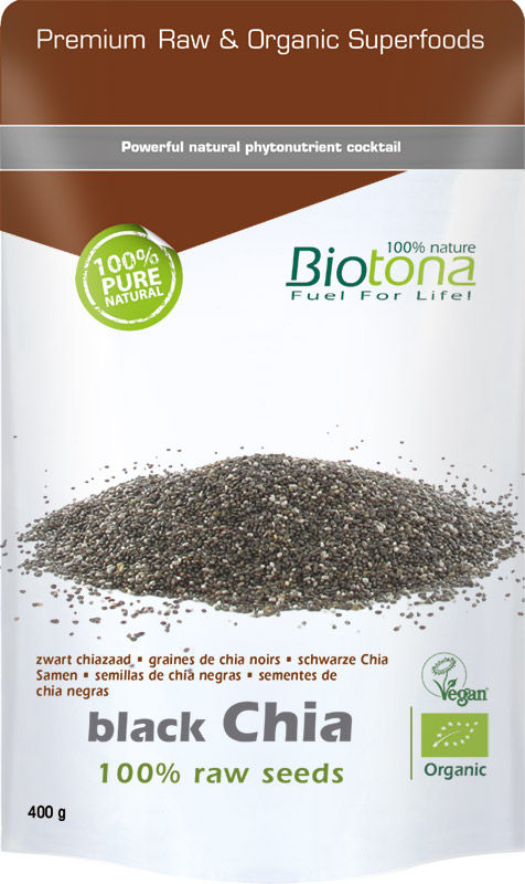 Biotona Black Chia Raw Seeds Bio