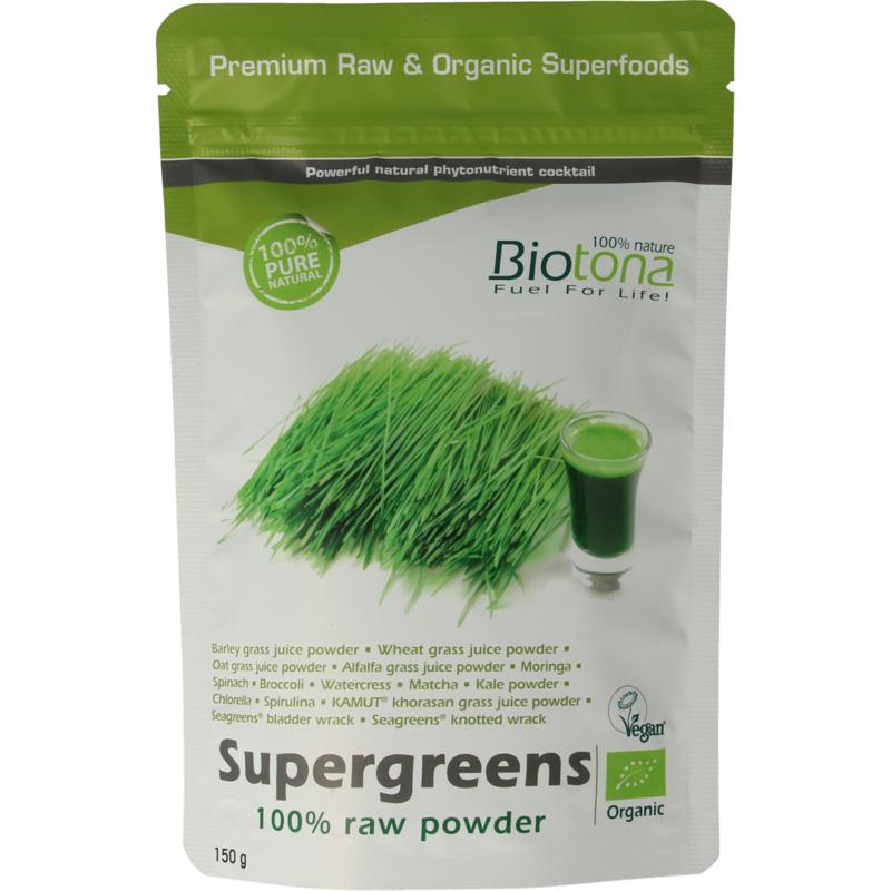Biotona Supergreens Raw Powder Bio