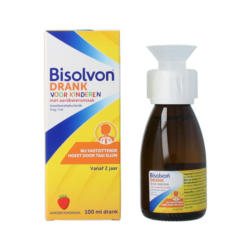 Bisolvon Drank Kind Aardbei