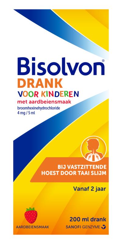 Bisolvon Drank Kind Aardbei