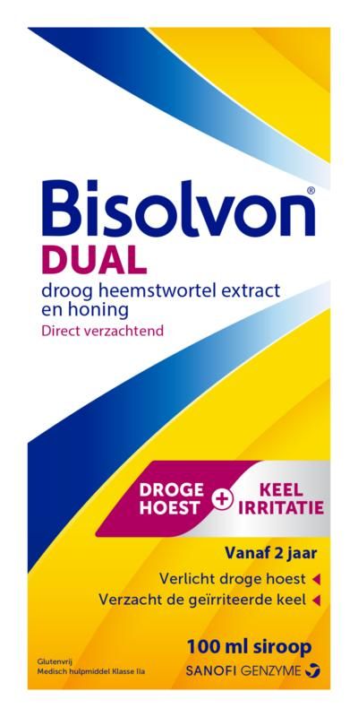 Bisolvon Dual Droge Hoestkeelirritatie Siroop