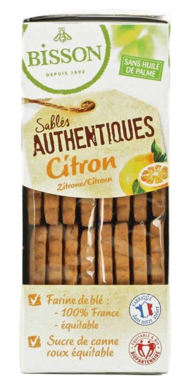 Bisson Authentieke Zandkoekjes Met Citroen Bio