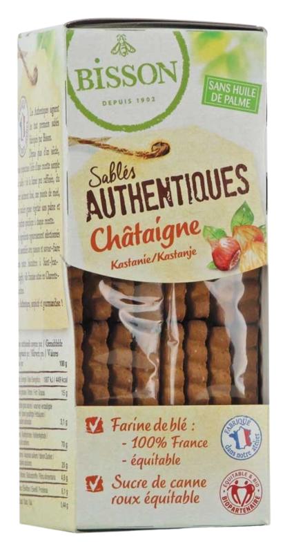 Bisson Authentieke Zandkoekjes Met Kastanje Bio