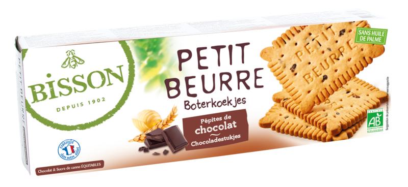 Bisson Biscuitjes Met Stukjes Chocola Petit Beurre Bio