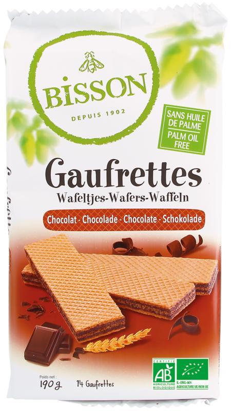 Bisson Chocolade Wafels Gaufrettes Bio