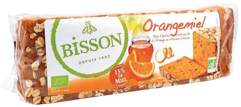 Bisson Orangemiel Honingkoek Sinaasappel Voorgesneden Bio
