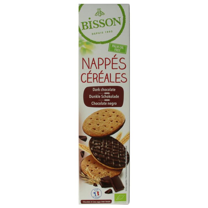 Bisson Pure Chocolade Frosted Granenkoekjes Bio