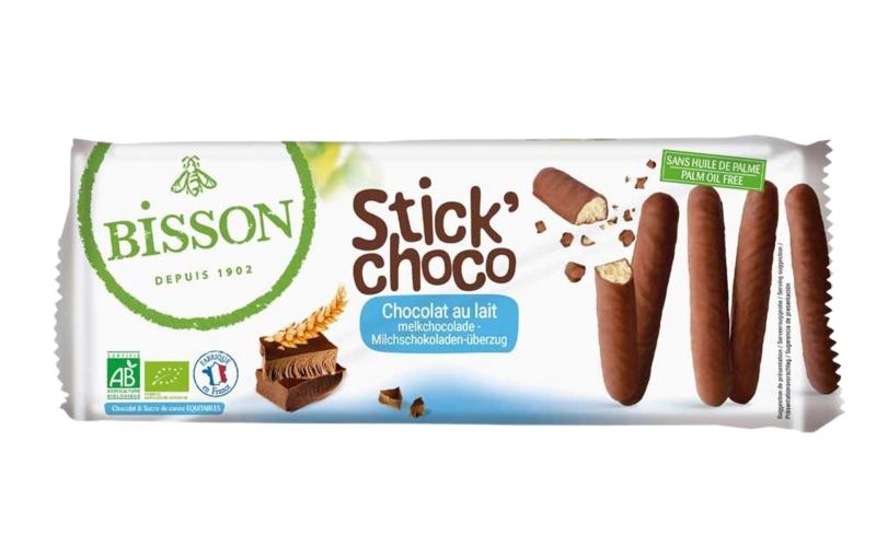 Bisson Stick Choco Melkchocolade Bio