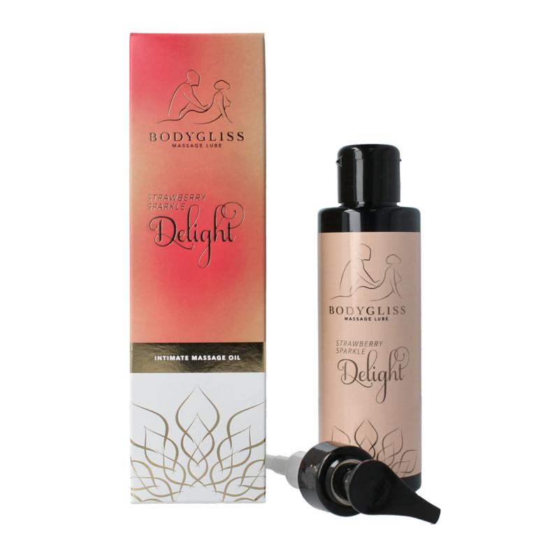 Bodygliss Silky Soft Massageolie Champagne Strawberry
