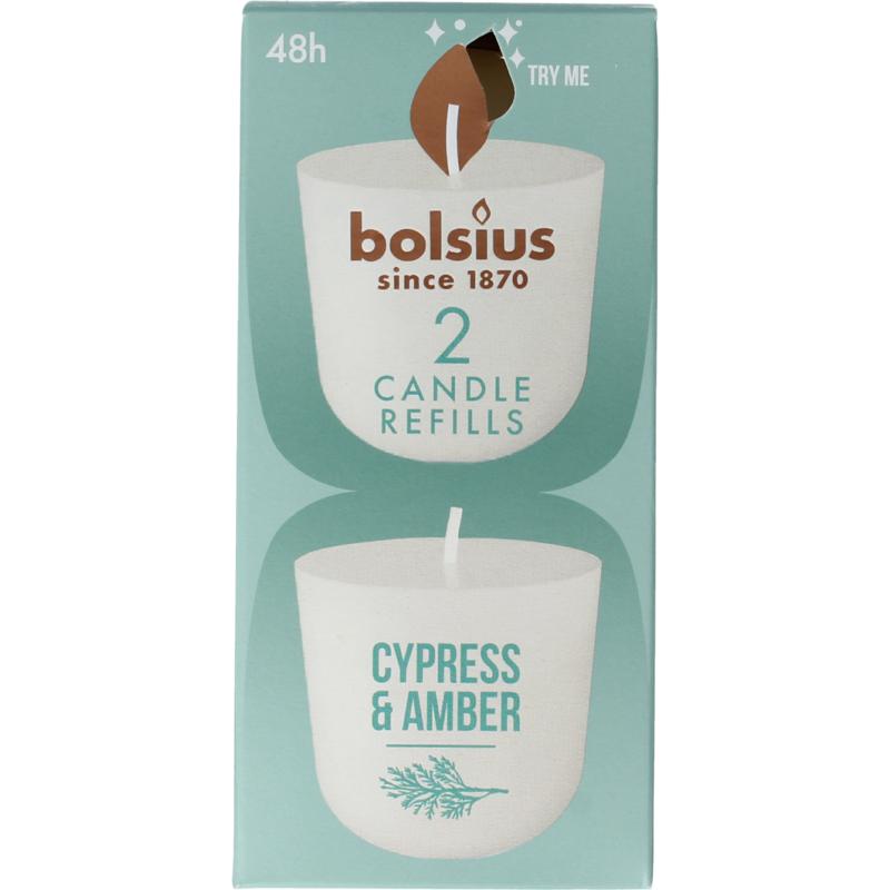 Bolsius Clean Light Cypress & Amber Navul