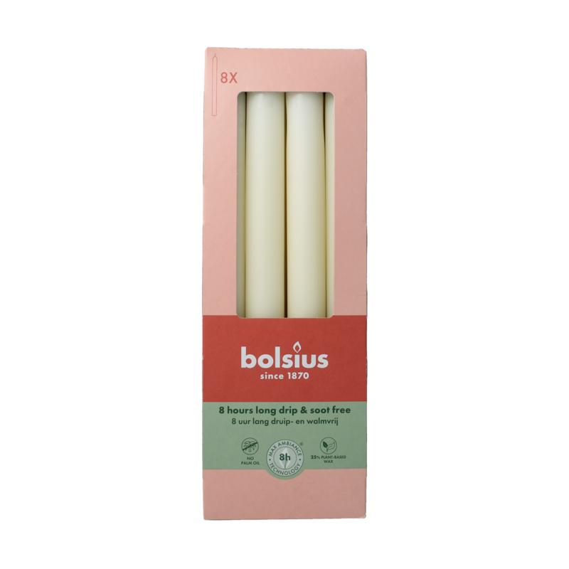 Bolsius Dinerkaarsen 23020 Soft Pearl