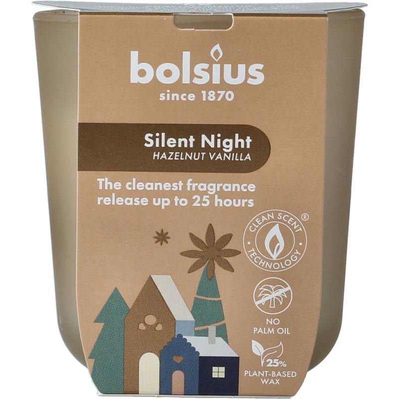 Bolsius Geurglas Silent Night Hazelnut Vanilla