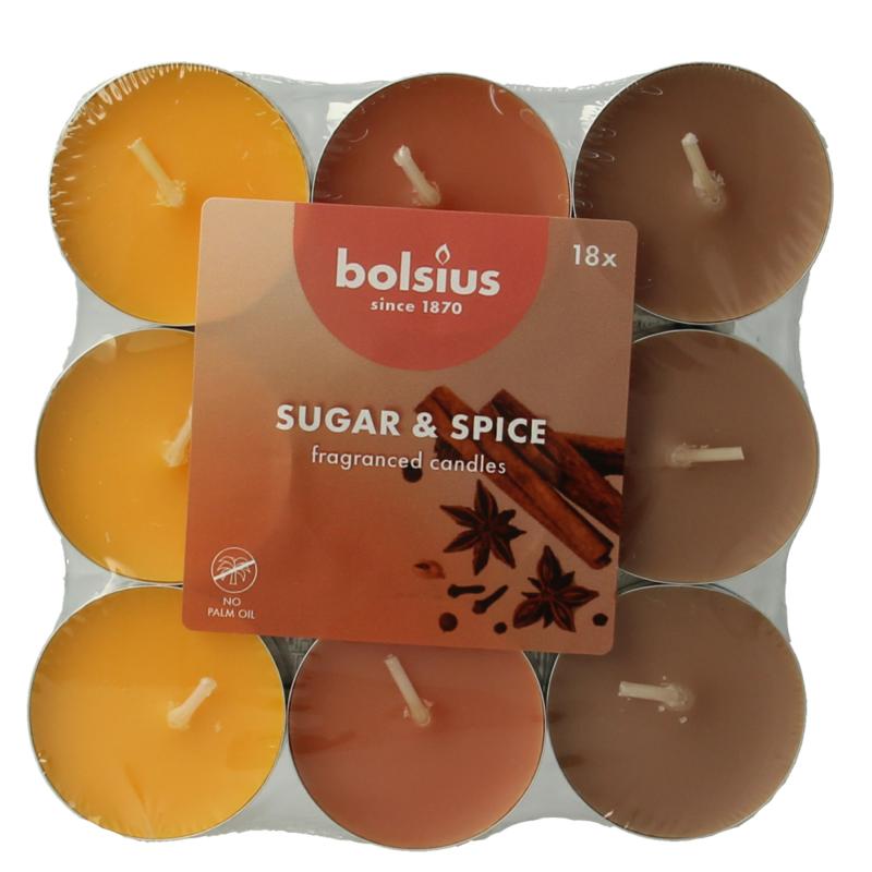 Bolsius Geurtheelicht Multi Colour Brick 18 Sugar & Spice