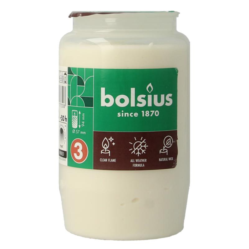 Bolsius Herdenkingslicht Nr 3 Compo Transparant