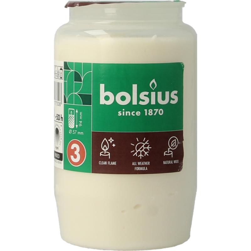 Bolsius Herdenkingslicht Nr 3 Compo Transparant