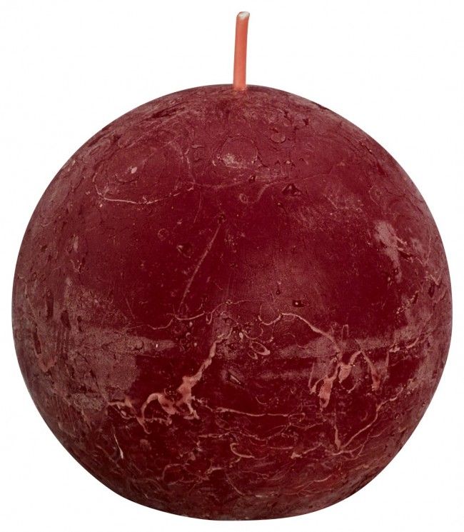 Bolsius Rustiek Bolkaars Shine 76 Velvet Red