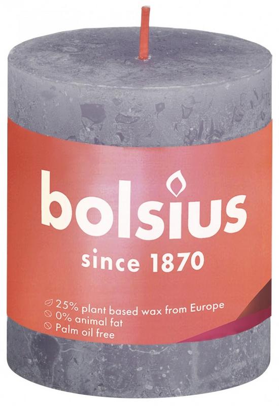 Bolsius Rustiek Stompkaars Shine 8068 Frosted Lavender