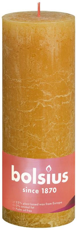 Bolsius Rustiekkaars Shine 19068 Honeycomb Yellow