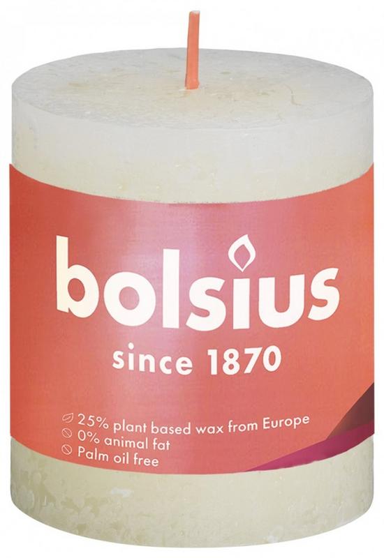 Bolsius Rustiekkaars Shine 8068 Soft Pearl
