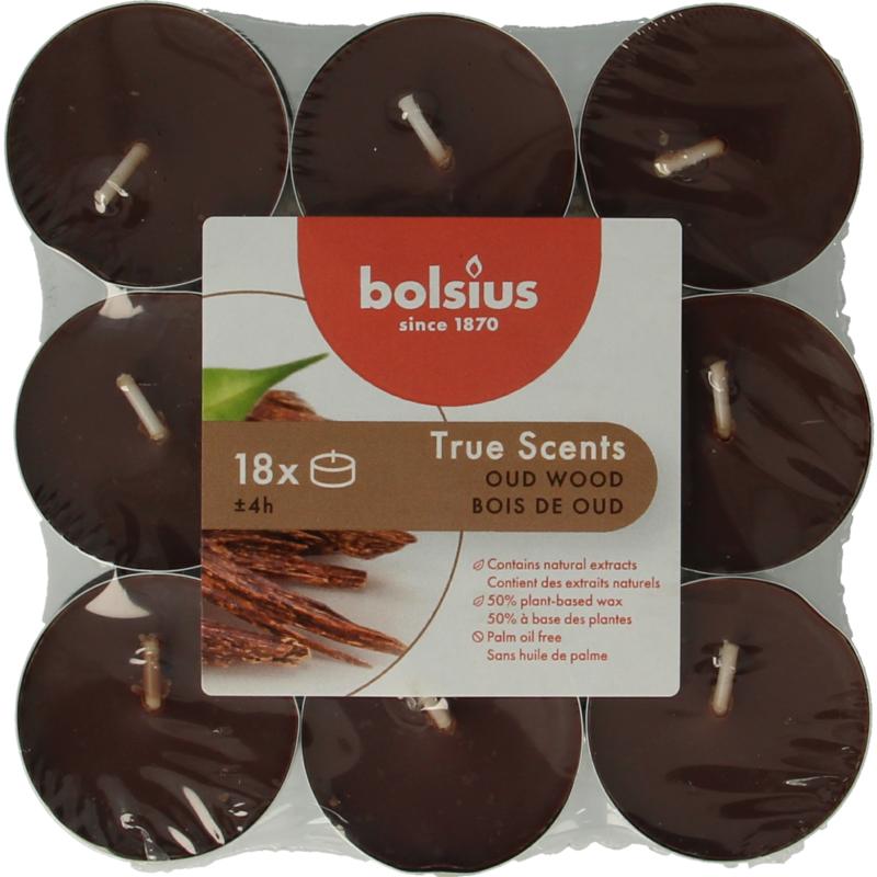 Bolsius True Scents Theelichten Old Wood
