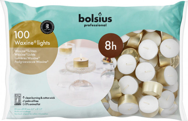 Bolsius Waxinelicht 2339 Wit 8H