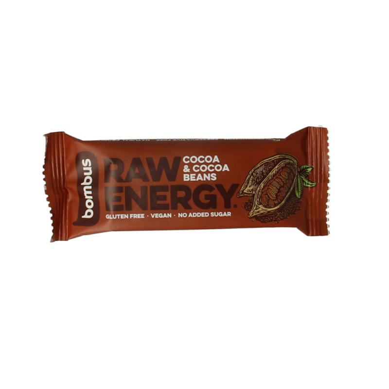 Bombus Raw Energy Bar Cocoa & Cocoa Beans