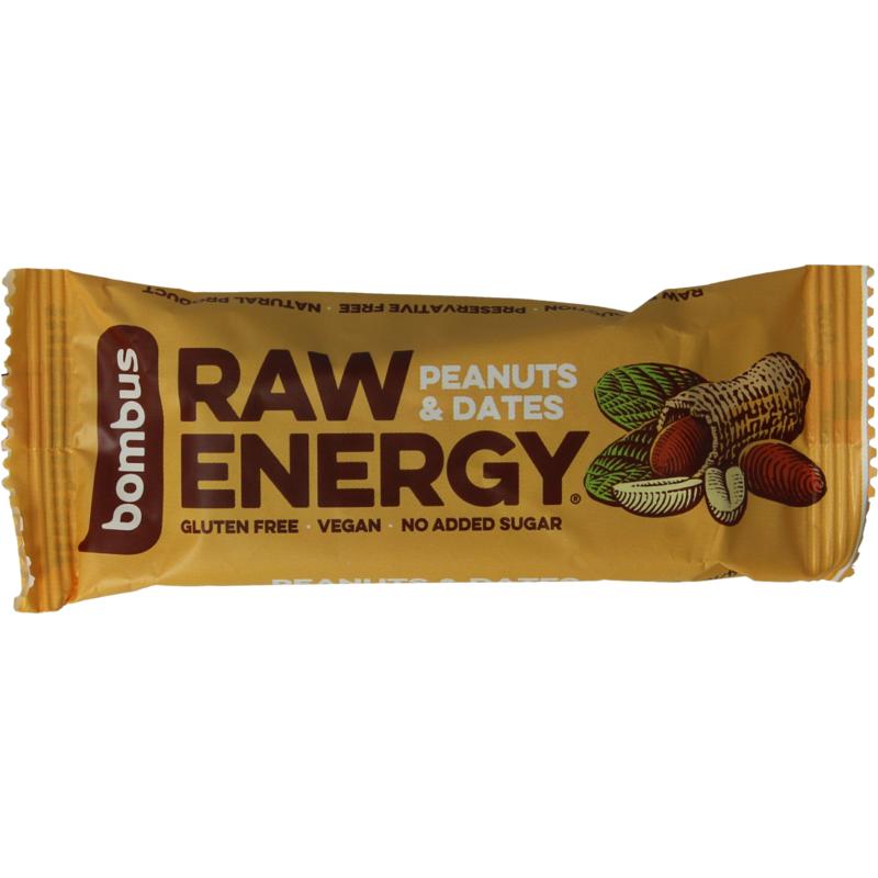 Bombus Raw Energy Bar Peanut & Dates