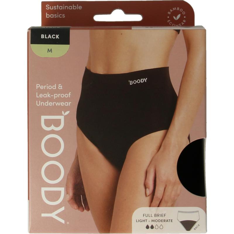 Boody Menstruatieondergoed Tailleslip Zwart Lichtnorm M