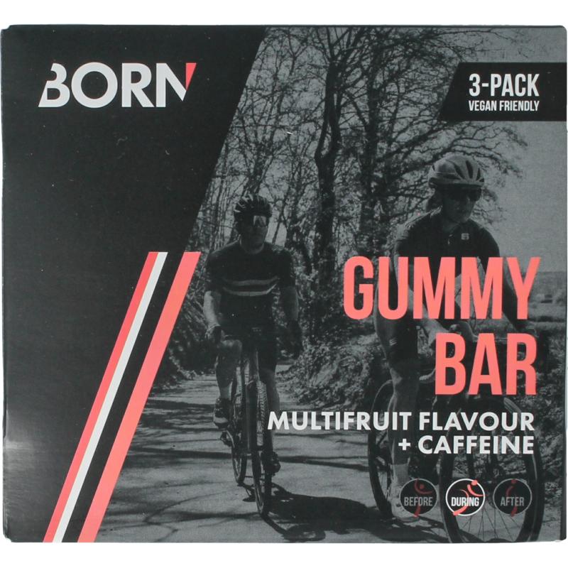 Born Gummy Bar Multifruit Flavour + Caffeine 30G