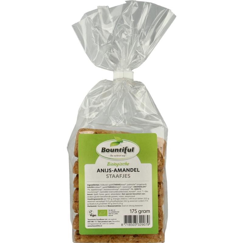 Bountiful Anijs Amandel Staafjes Bio