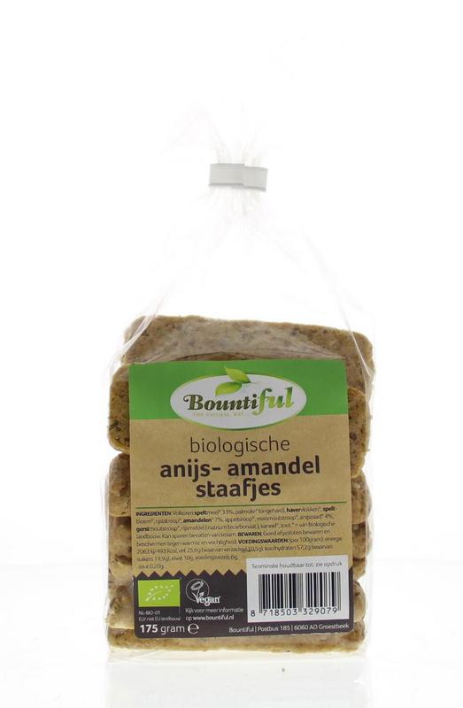 Bountiful Anijs Amandel Staafjes Bio
