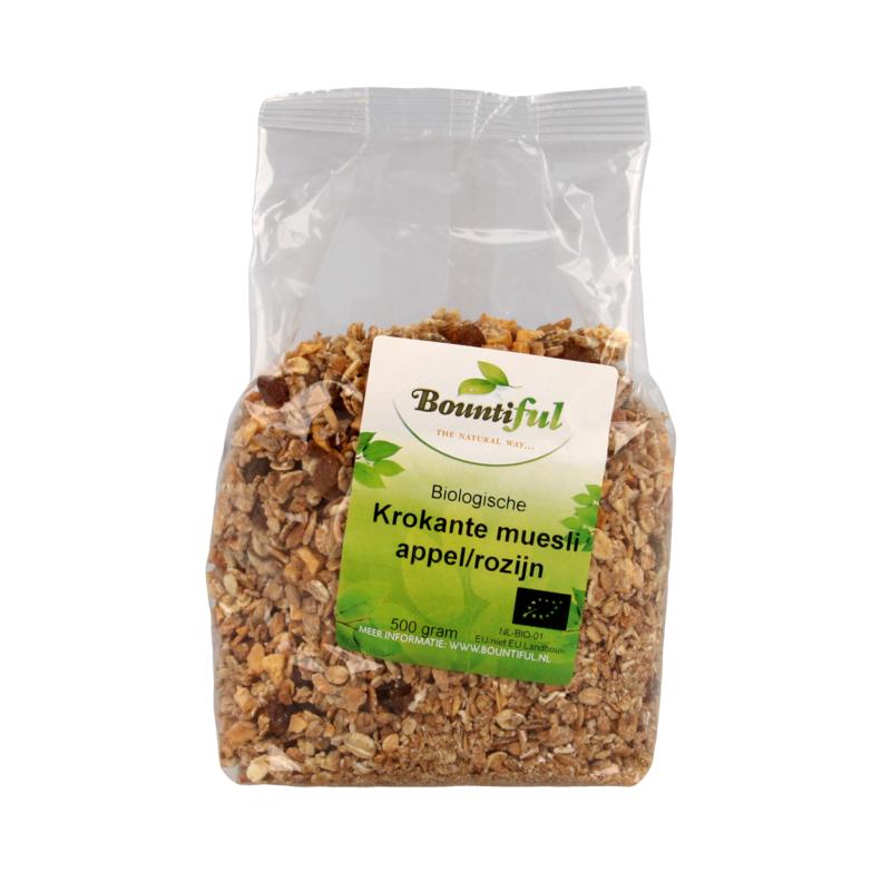 Bountiful Granola Appel Rozijn Muesli Bio