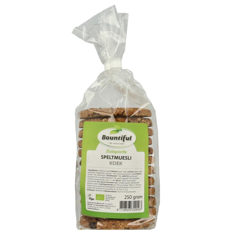 Bountiful Spelt Mueslikoeken Bio