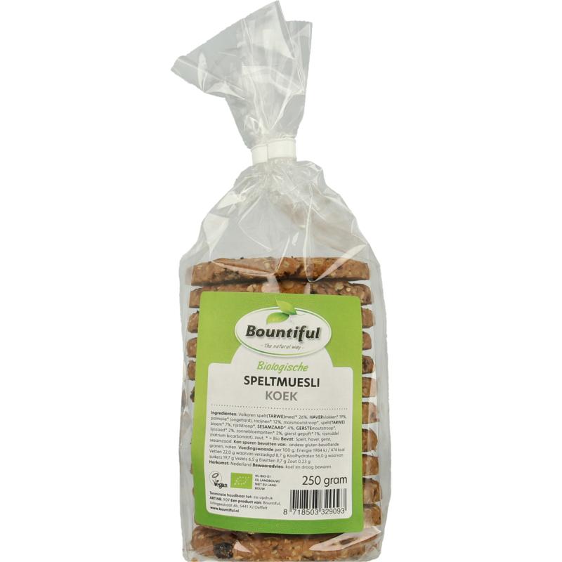Bountiful Spelt Mueslikoeken Bio
