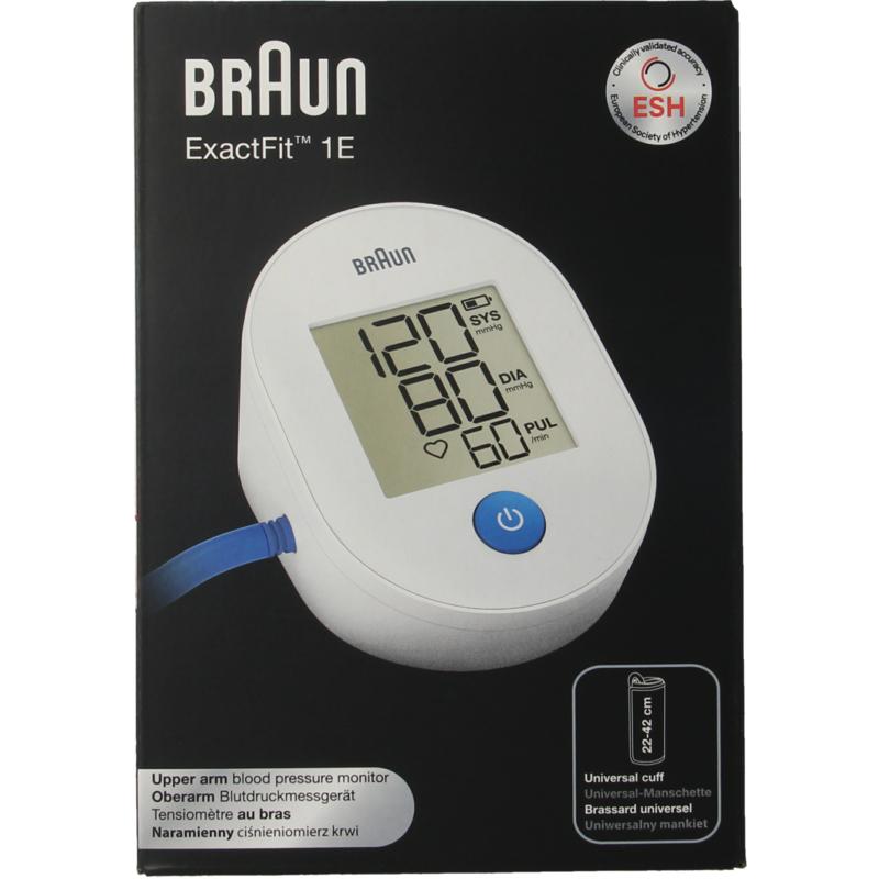 Braun Exactfit 1E Bovenarm Bloeddrukmeter